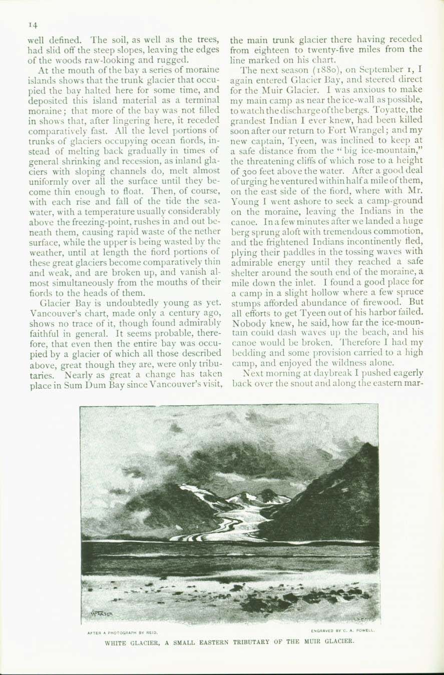THE DISCOVERY OF GLACIER BAY (1879). vist0045h